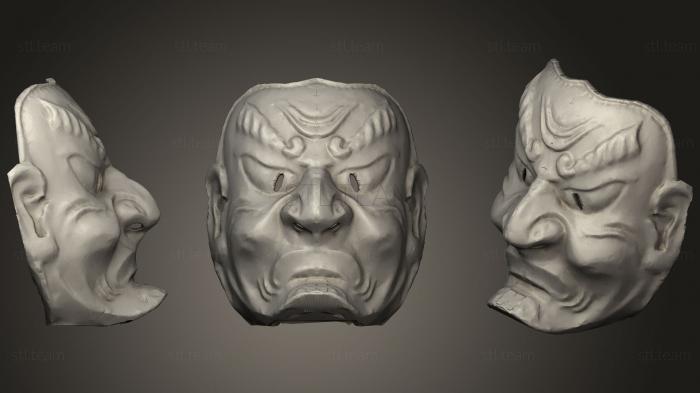 3D model Samurai Mask Edo Era (STL)